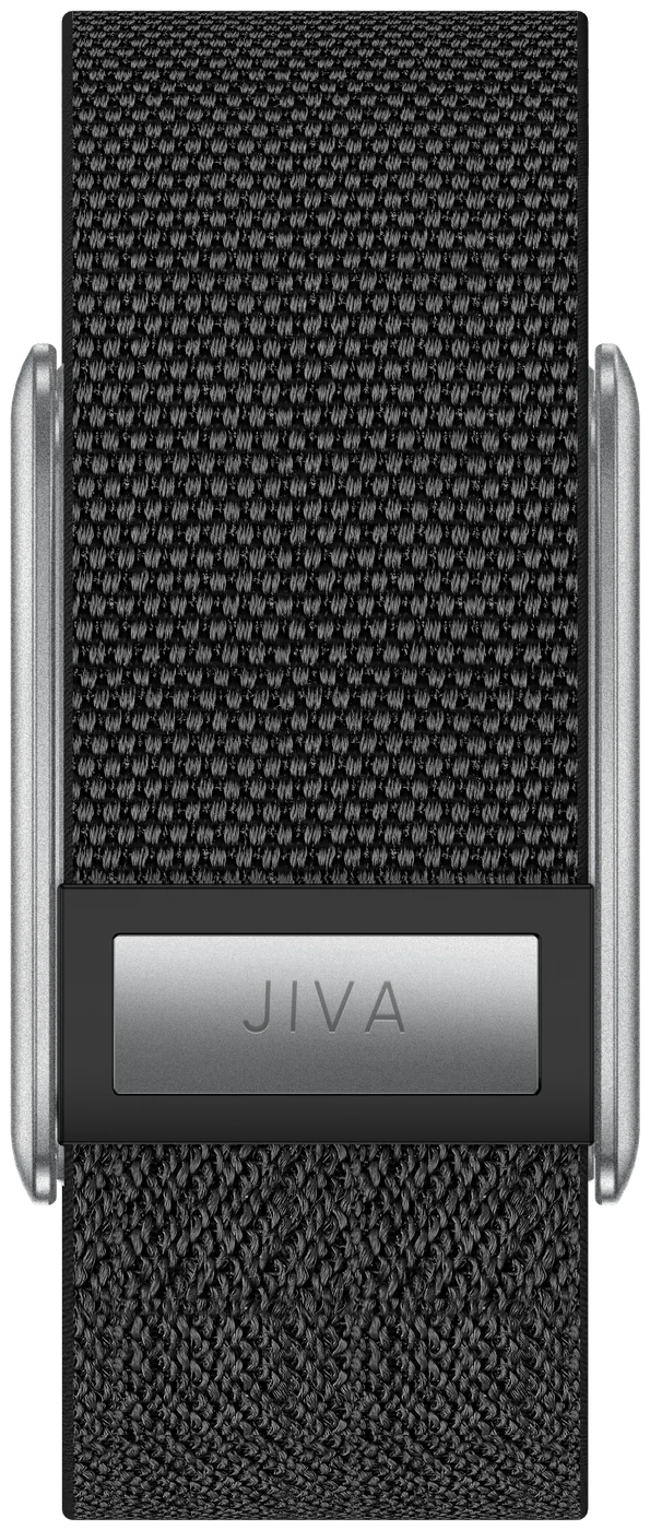 JiVa Band, front view, onyx strap