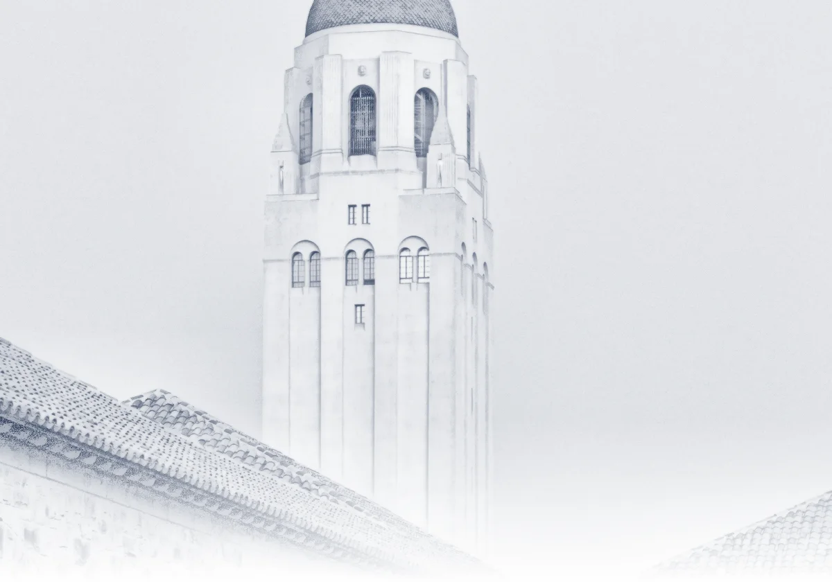 Sketch of Hoover Tower at Stanford University